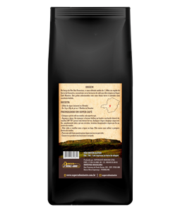 Caf Superior Intenso, Regio da Serra da Canastra, Altitude mdia de 1.100 metros, Gros de cafs selecionados, Com favas mdias e gradas,  Livre de impurezas, gros podres, verdes e ardidos, Bebida Dura, pontuao 80 mais, 100 por centro Arbica, Torra Mdia Forte, Caf encorpado com sabor intenso, Embalagens de 250 gramas.