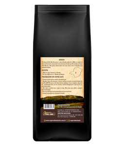 Caf Superior Intenso, Regio da Serra da Canastra, Altitude mdia de 1.100 metros, Gros de cafs selecionados, Com favas mdias e gradas,  Livre de impurezas, gros podres, verdes e ardidos, Bebida Dura, pontuao 80 mais, 100 por centro Arbica, Torra Mdia Forte, Caf encorpado com sabor intenso, Embalagens de 500 gramas.