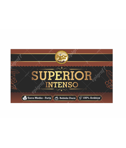Caf Superior Intenso, Regio da Serra da Canastra, Altitude mdia de 1.100 metros, Gros de cafs selecionados, Com favas mdias e gradas,  Livre de impurezas, gros podres, verdes e ardidos, Bebida Dura, pontuao 80 mais, 100 por cento Arbica, Torra Mdia Forte, Caf encorpado com sabor intenso, Embalagens de 5 kgs.